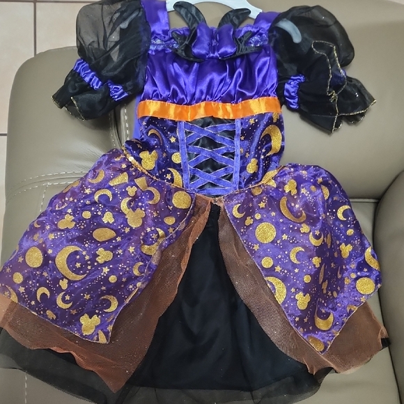 Disney Halloween Witch Costume - Purple, Black, and Orange - Picture 5 of 8